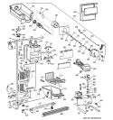 FREEZER SECTION Diagram and Parts List for TFS22PPDABS  General Electric Refrigerator