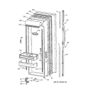 FRESH FOOD DOOR Diagram and Parts List for TFX27PRBGBB  General Electric Refrigerator