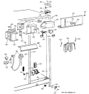 FRESH FOOD SECTION Diagram and Parts List for TFJ22PRBGWW  General Electric Refrigerator