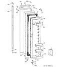 FREEZER DOOR Diagram and Parts List for TPS24BIDABS  General Electric Refrigerator
