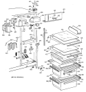 Part Location Diagram of WR17X4076 GE HANDLE Vegetable PAN