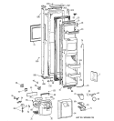 FREEZER DOOR Diagram and Parts List for TPX21BRBGWW  General Electric Refrigerator