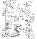 FREEZER SECTION Diagram and Parts List for TPX21BRBGWW  General Electric Refrigerator