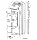 FRESH FOOD DOOR Diagram and Parts List for TPX21PRBGWW  General Electric Refrigerator
