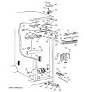 FRESH FOOD SECTION Diagram and Parts List for TPX21PRBGWW  General Electric Refrigerator