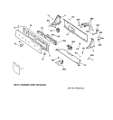 Part Location Diagram of WH12X10169 GE Washer Control Assembly