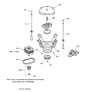 SUSPENSION, PUMP & DRIVE COMPONENTS Diagram and Parts List for EWA2000A0WW  General Electric Washer
