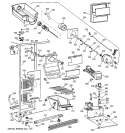 FREEZER SECTION Diagram and Parts List for TFG25JRBGWW  General Electric Refrigerator