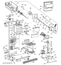 FREEZER SECTION Diagram and Parts List for TFX25PPBGCC  General Electric Refrigerator