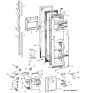 Part Location Diagram of WR55X10006 GE CONTROL PANEL Assembly