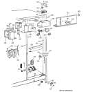 FRESH FOOD SECTION Diagram and Parts List for TFG25PEBGWH  General Electric Refrigerator
