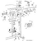 FRESH FOOD SECTION Diagram and Parts List for TFX25ZPBGBB  General Electric Refrigerator