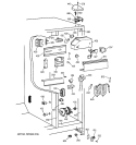 FRESH FOOD SECTION Diagram and Parts List for TFX25QRCGWW  General Electric Refrigerator