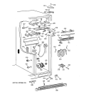FRESH FOOD SECTION Diagram and Parts List for TPX24BRBGBB  General Electric Refrigerator