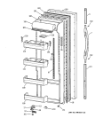 FRESH FOOD DOOR Diagram and Parts List for TPG21JRCGWW  General Electric Refrigerator