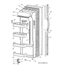 FRESH FOOD DOOR Diagram and Parts List for TPG21PRCGWW  General Electric Refrigerator
