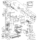 FREEZER SECTION Diagram and Parts List for TPG21KRCGWH  General Electric Refrigerator