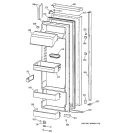 FRESH FOOD DOOR Diagram and Parts List for TPJ24BIBGWW  General Electric Refrigerator