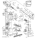 FREEZER SECTION Diagram and Parts List for TFM25CRBEBS  General Electric Refrigerator