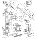 FREEZER SECTION Diagram and Parts List for TFS22PPBEBS  General Electric Refrigerator