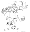 FRESH FOOD SECTION Diagram and Parts List for TFS22PPBEBS  General Electric Refrigerator