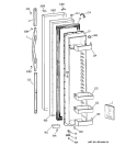 FREEZER DOOR Diagram and Parts List for TPS24PIBCBS  General Electric Refrigerator