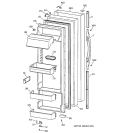 FRESH FOOD DOOR Diagram and Parts List for TPS24PIBCBS  General Electric Refrigerator