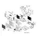 Part Location Diagram of WJ86X10033 GE ACCORDION PANEL - LEFT