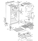 CABINET Diagram and Parts List for CTZ16EACKRWW  Hotpoint Refrigerator