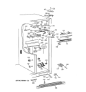 FRESH FOOD SECTION Diagram and Parts List for TPS24PIBEBS  General Electric Refrigerator