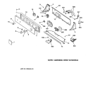 CONTROLS & BACKSPLASH Diagram and Parts List for YISR309JTBAA  General Electric Washer