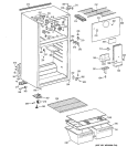 CABINET Diagram and Parts List for CTZ16DACKRWW  Hotpoint Refrigerator