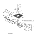 MOTOR - PUMP MECHANISM Diagram and Parts List for EDW2060F00SS  General Electric Dishwasher