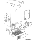 UNIT PARTS Diagram and Parts List for ZFSB27DABSS  General Electric Refrigerator