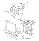 Part Location Diagram of WD34X10383 GE ESCUTCHEON