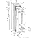 FREEZER DOOR Diagram and Parts List for TPS24PIBGBS  General Electric Refrigerator