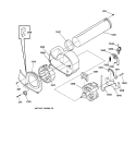 MOTOR Diagram and Parts List for DSXH43EV1WW  General Electric Dryer