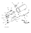 BURNER Diagram and Parts List for DSXH43GV1WW  General Electric Dryer