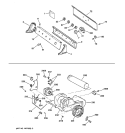 BACKSPLASH, BLOWER & MOTOR Diagram and Parts List for DPSR473EW1WW  General Electric Dryer