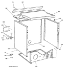 CABINET Diagram and Parts List for DBXR453EV1WW  General Electric Dryer