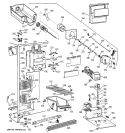 FREEZER SECTION Diagram and Parts List for TFM25CRBGBS  General Electric Refrigerator
