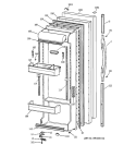 FRESH FOOD DOOR Diagram and Parts List for TFS22PPBGBS  General Electric Refrigerator