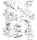 FREEZER SECTION Diagram and Parts List for TFS22PPBGBS  General Electric Refrigerator