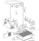 UNIT PARTS Diagram and Parts List for TFS28PBBGBS  General Electric Refrigerator