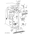 FRESH FOOD SECTION Diagram and Parts List for TFS28PPBGBS  General Electric Refrigerator