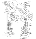 FREEZER SECTION Diagram and Parts List for TPG24BRDABS  General Electric Refrigerator