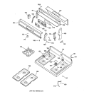 Part Location Diagram of WB29K10007 GE Burner Cap - Large