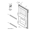 DOOR Diagram and Parts List for TAX4ANXEWN  General Electric Refrigerator