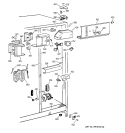FRESH FOOD SECTION Diagram and Parts List for TFK25PRDAWW  General Electric Refrigerator