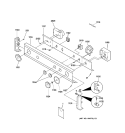 CONTROL PANEL Diagram and Parts List for WSM2780WAWWW  General Electric Washer Dryer Combo